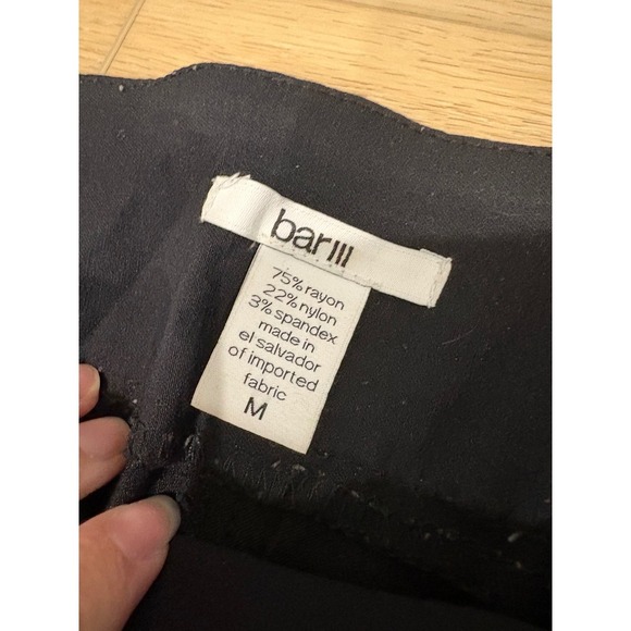 bar lll Black Zipper Pocket Career Casual Comfort Stretch Pants - Picture 4 of 4